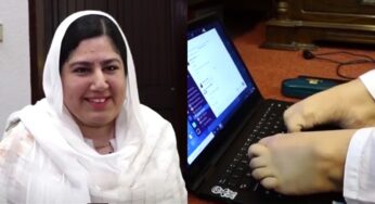 دونوں بازوؤں سے محروم کمپیوٹر ایکسپرٹ، اثنا جاوید سب کیلئے مثال