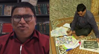بھارت کی مساجد میں خطاطی کرنے والا ہندو مصّور
