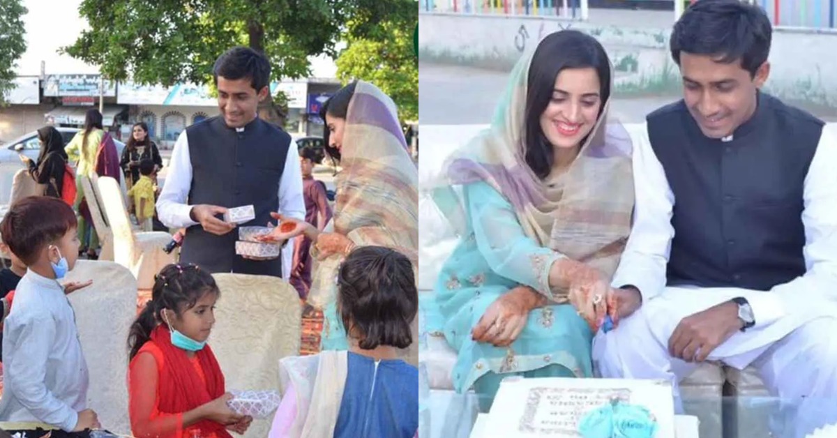اسسٹنٹ کمشنر کے ولیمے میں مستحق بچے بنے مہمان