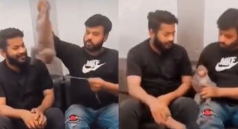 تفریح کے نام پر بندر پر تشدد، سوشل میڈیا پر ویڈیو وائرل