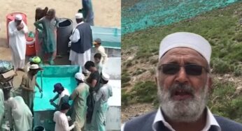 شہری کی وطن سے محبت ڈیڑھ لاکھ مربع فٹ پہاڑ پر سبز ہلالی پرچم پینٹ