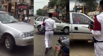 خاتون ڈرائیور کی اہلکار سے بدتمیزی پر پولیس کا ردعمل، ویڈیو وائرل
