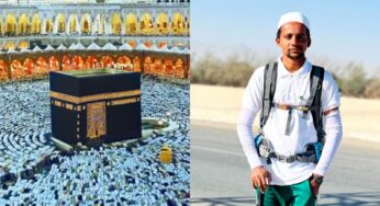 جذبۂ ایمانی ہو تو ایسا، پاکستانی نوجوان حج کے سفر پر پیدل نکل پڑا