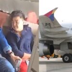 plane door open south korea