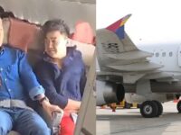 plane door open south korea