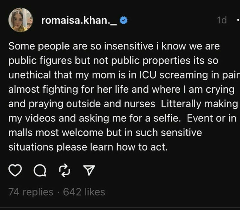 Romaisa khan Nurse Selfie