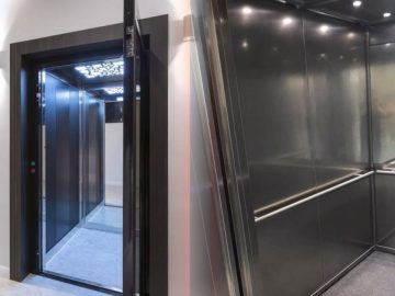 Mirror Fitted Inside Lift